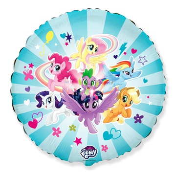 Фольгированный круг, Пони команда (46 см)