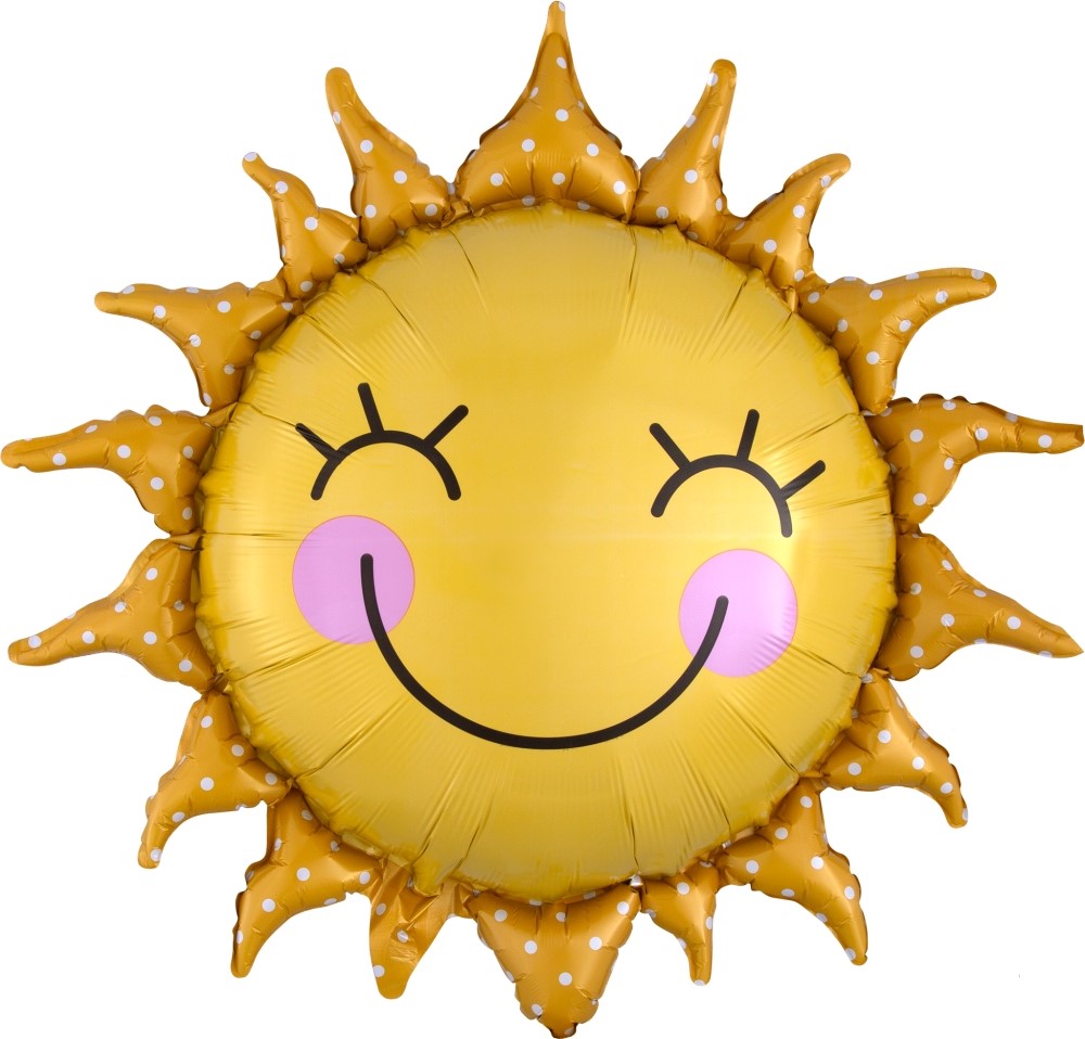 Фольгированный шар Солнце  (66 см)