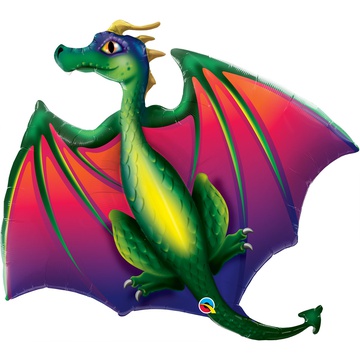 Фольгированная фигура Дракон летящий (114 см)