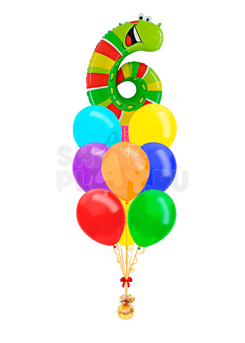 Фонтан "Цифра 6 Гусеница"