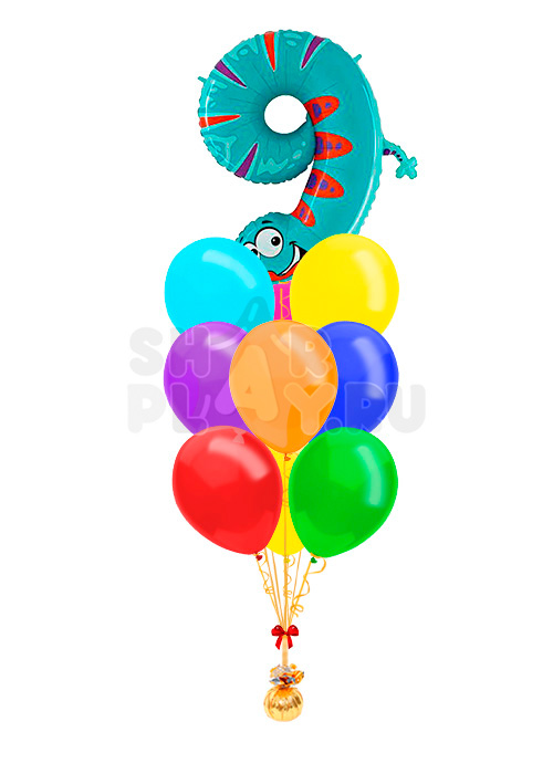 Фонтан "Цифра 9 Ящерица"