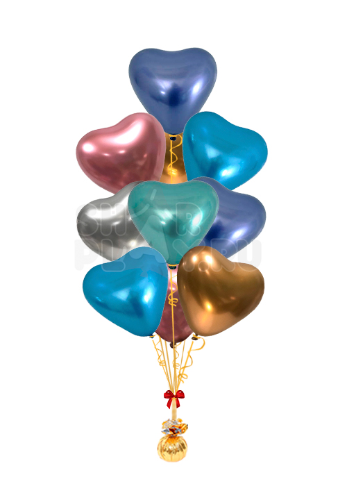 Фонтан "Хромированные Сердца"