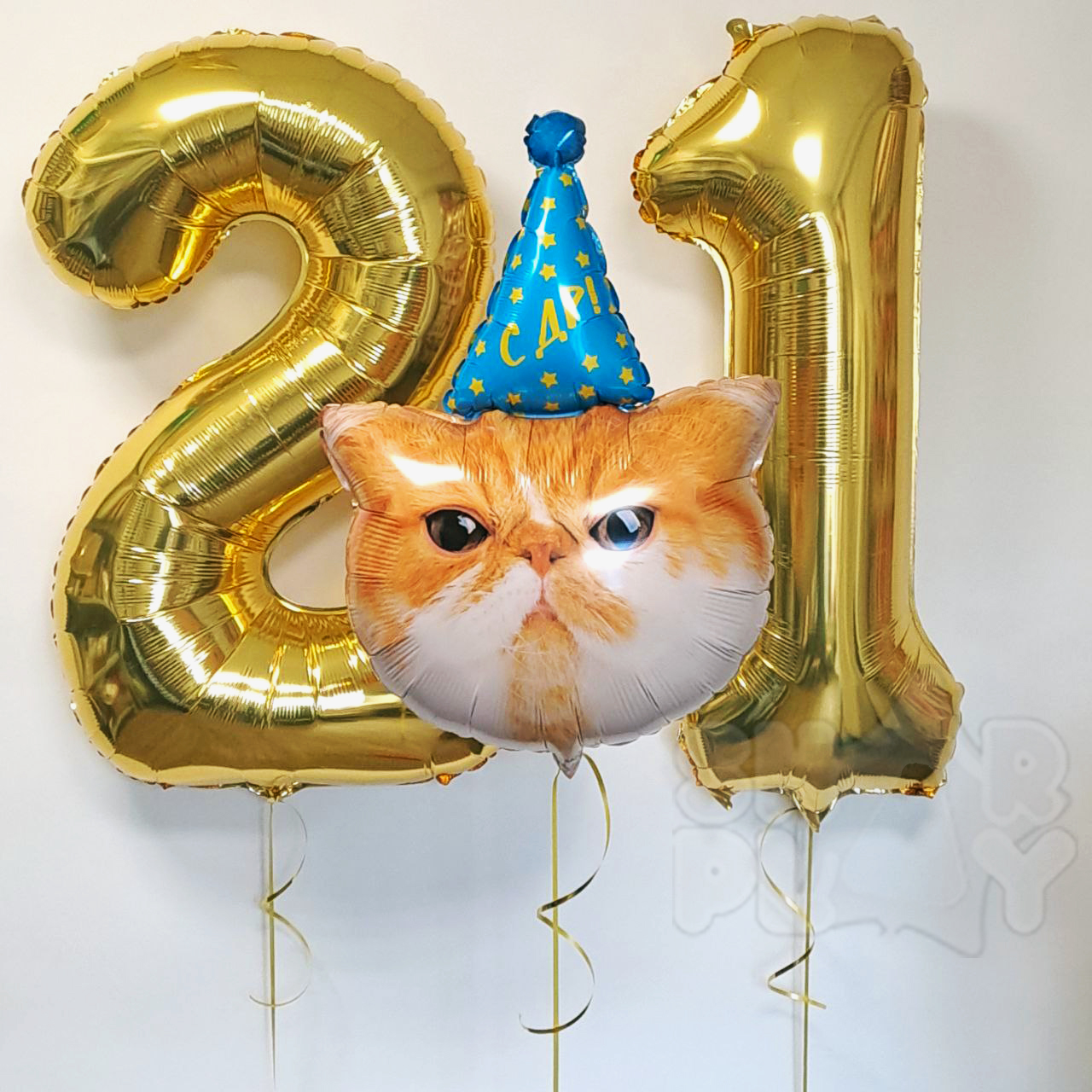 Набор "Рыжий кот в колпачке" с любыми цифрами