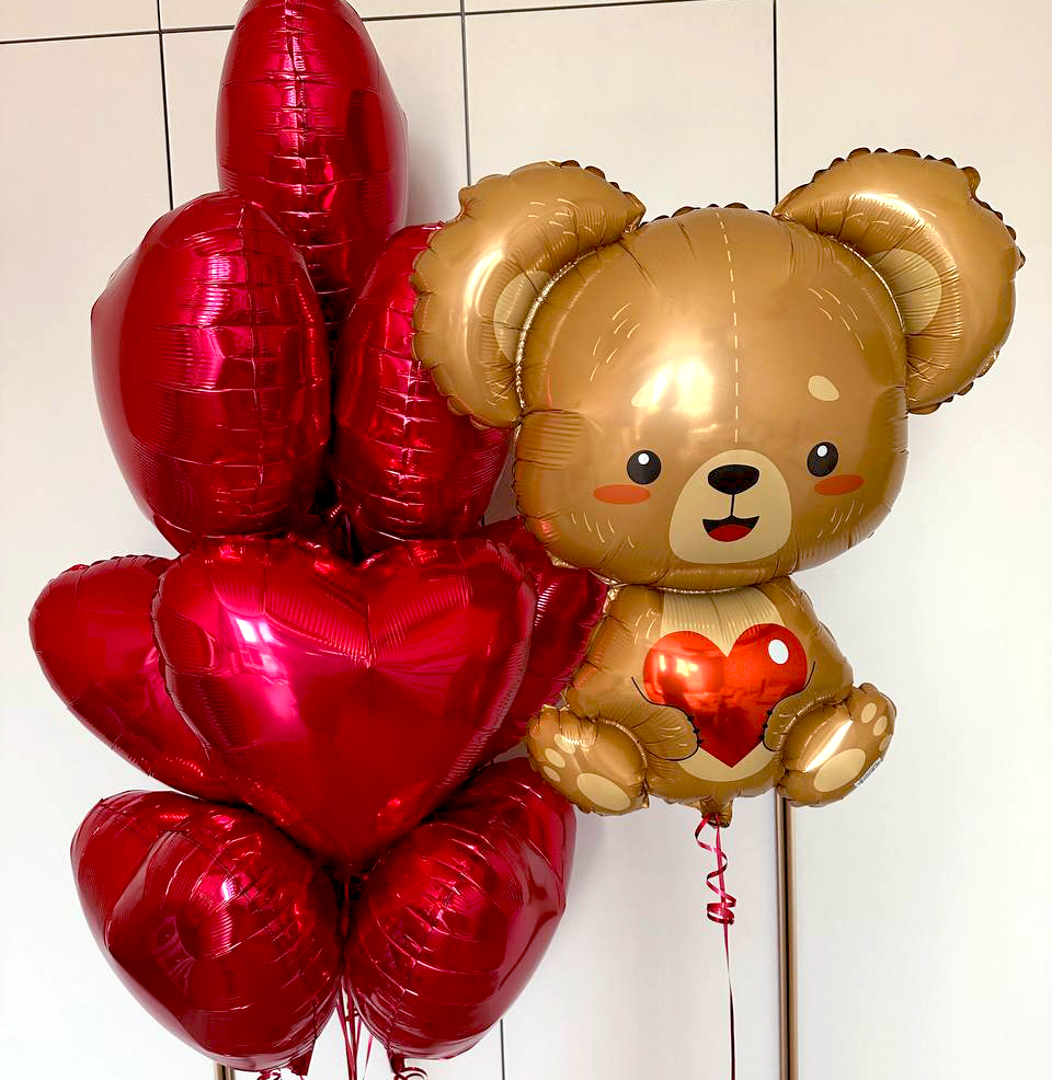 Готовое оформление - Романтические шары для девушки