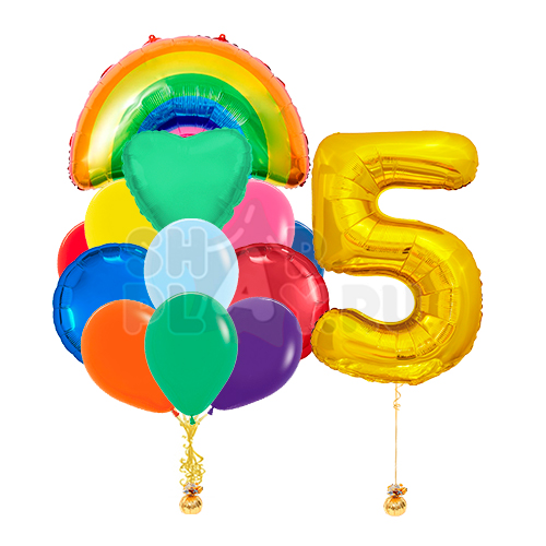 Готовое оформление, Радужное облако