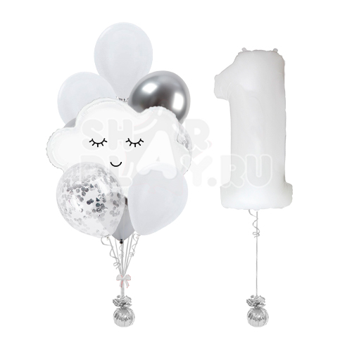 Готовое оформление, Облачное День Рождения