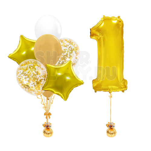 Готовое оформление, Золотой День Рождения