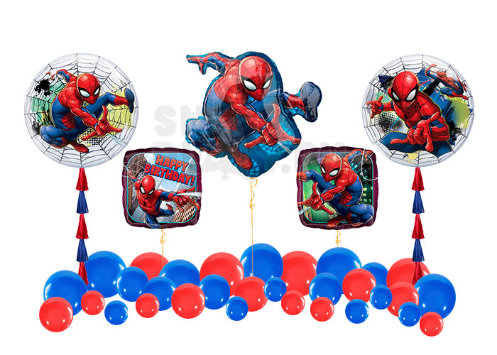 Готовое оформление "Человек паук", Синий/Красный