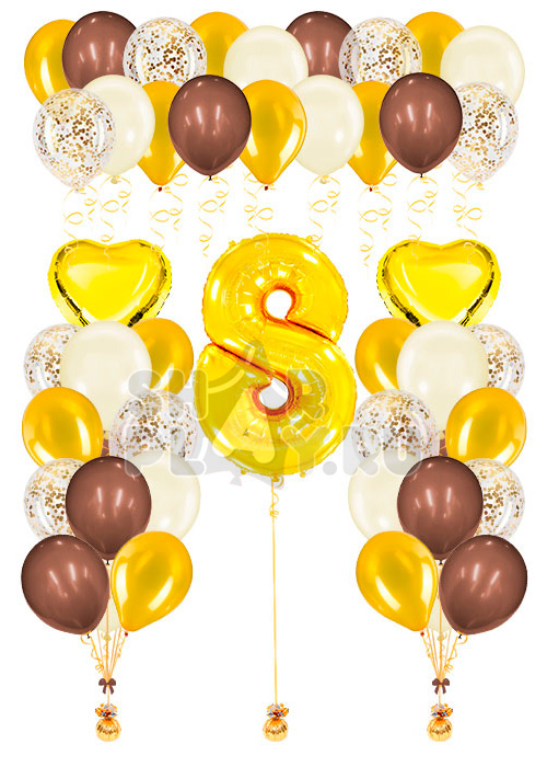 Готовое оформление, Золото/Коричневый