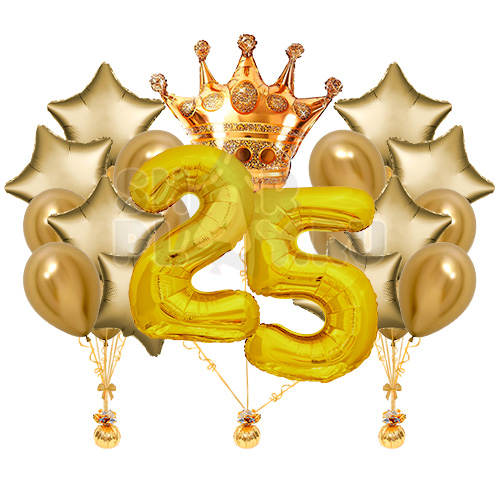 Готовое оформление "Королевское золото", Золото/хром