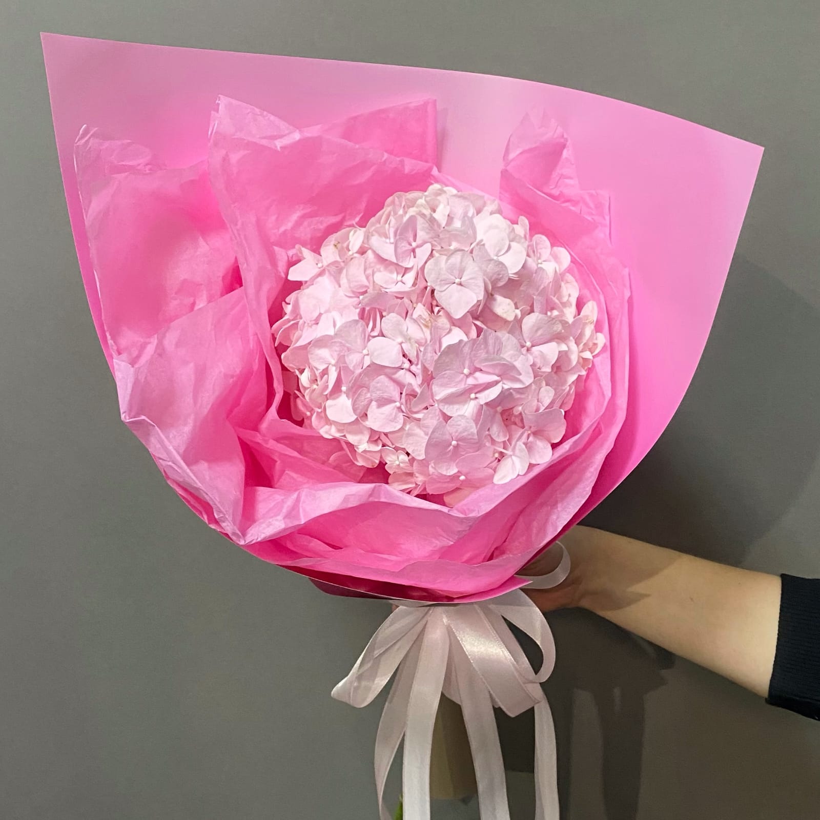 Букет "Гортензия" розовая