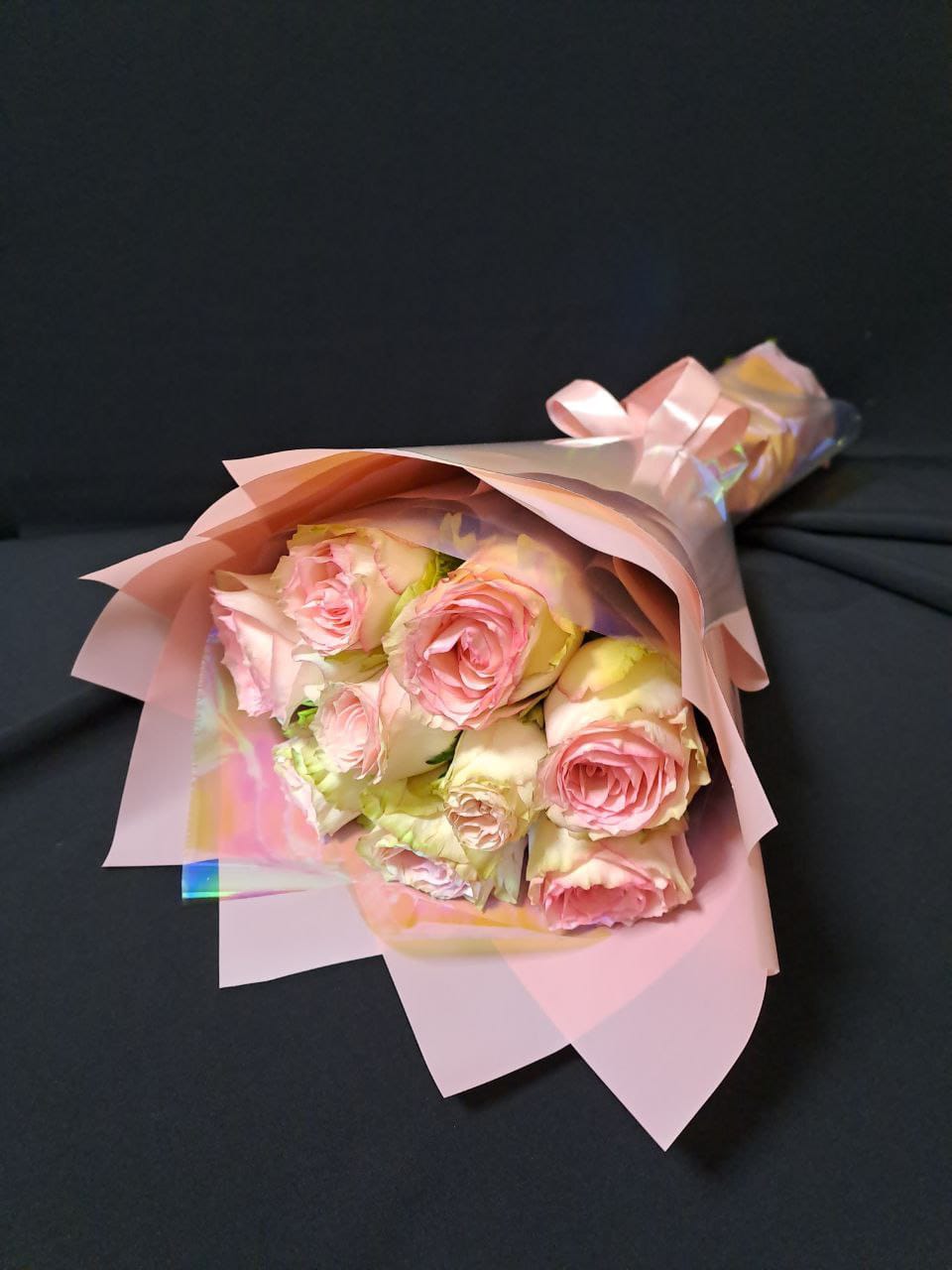 Букет из 9 роз Эсперанс ( 50 см