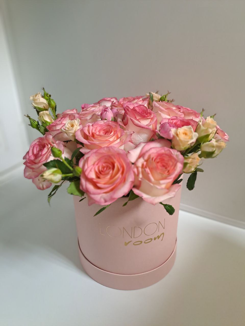 Коробка с цветами "Фламинго"