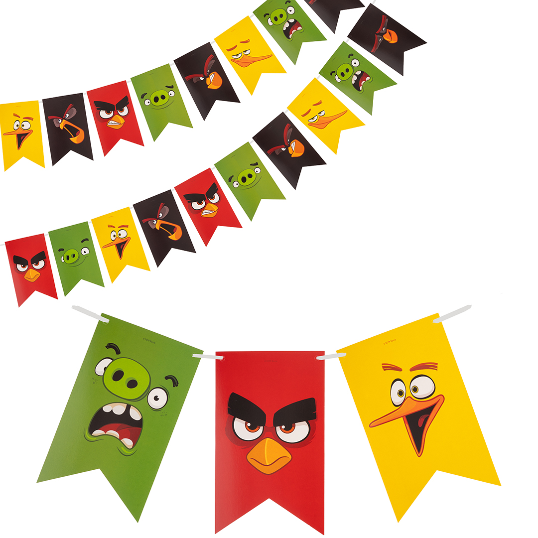Гирлянда Флажки, Angry Birds, 300 см, 1 упак.