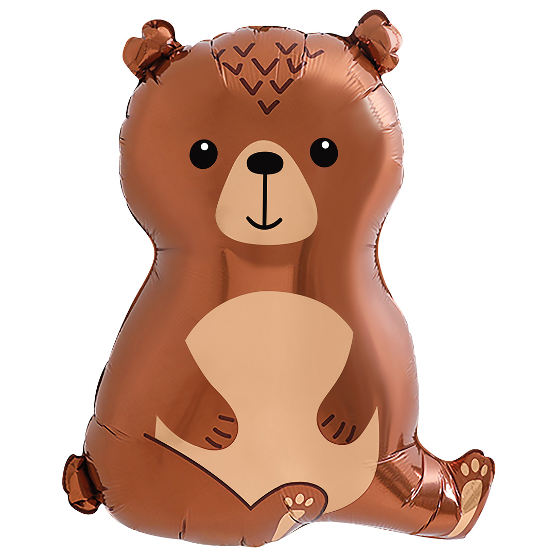 Шар (24''/61 см) Фигура, Лесной Медведь, 1 шт.