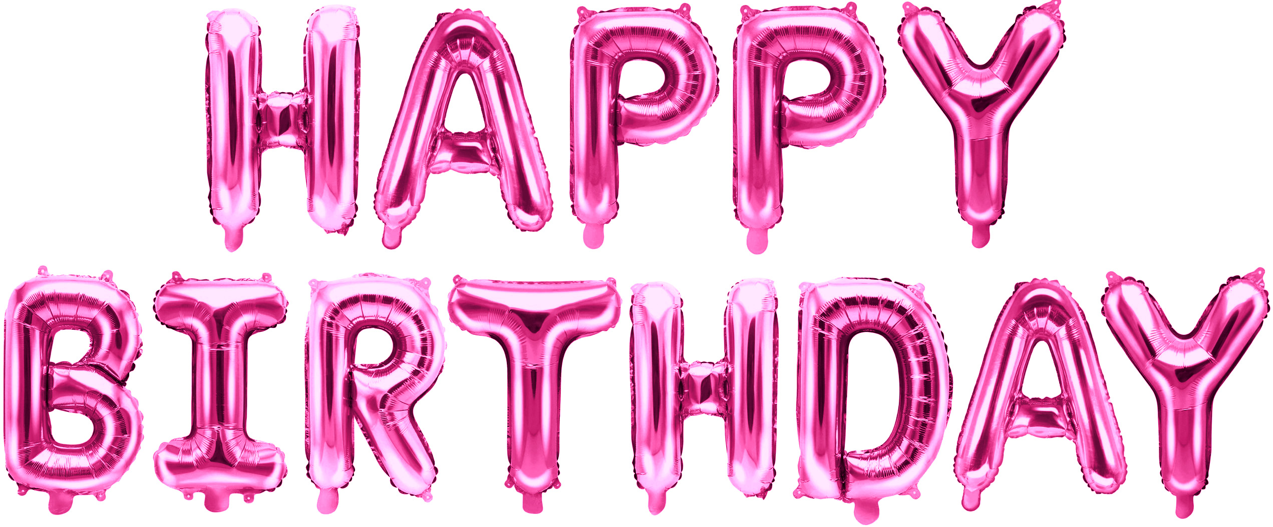 Набор шаров-букв (16''/41 см) Мини-Надпись "Happy Birthday", Фуше, 1 шт.
