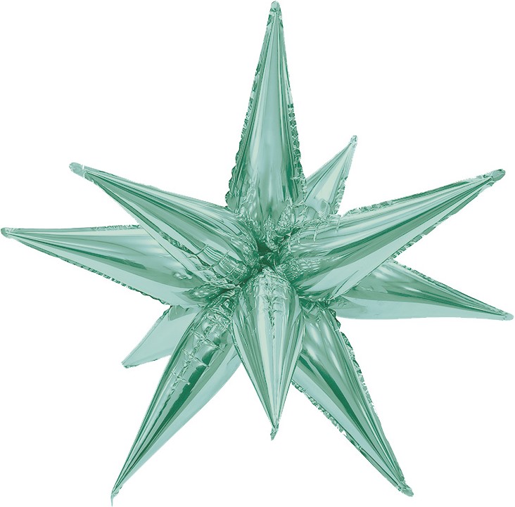 Шар 3D (26''/66 см) Звезда, Составная, Олива, 1 шт.