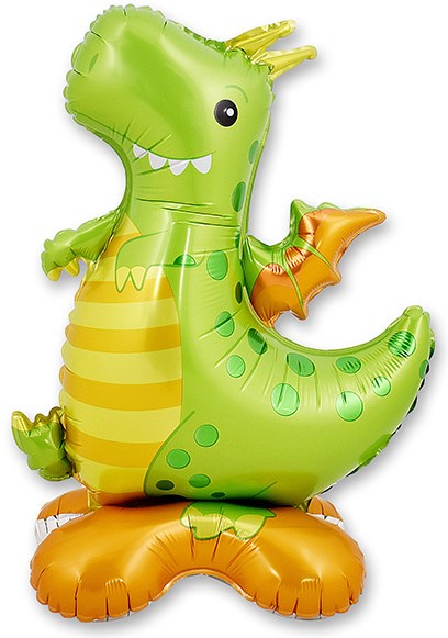 Шар 3D (21''/53 см) Фигура на подставке, Динозавр, 1 шт. в уп.