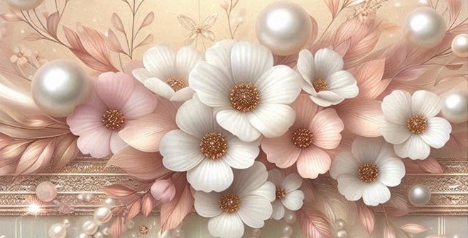 Конверты для денег, Нежные цветы, 10 шт.
