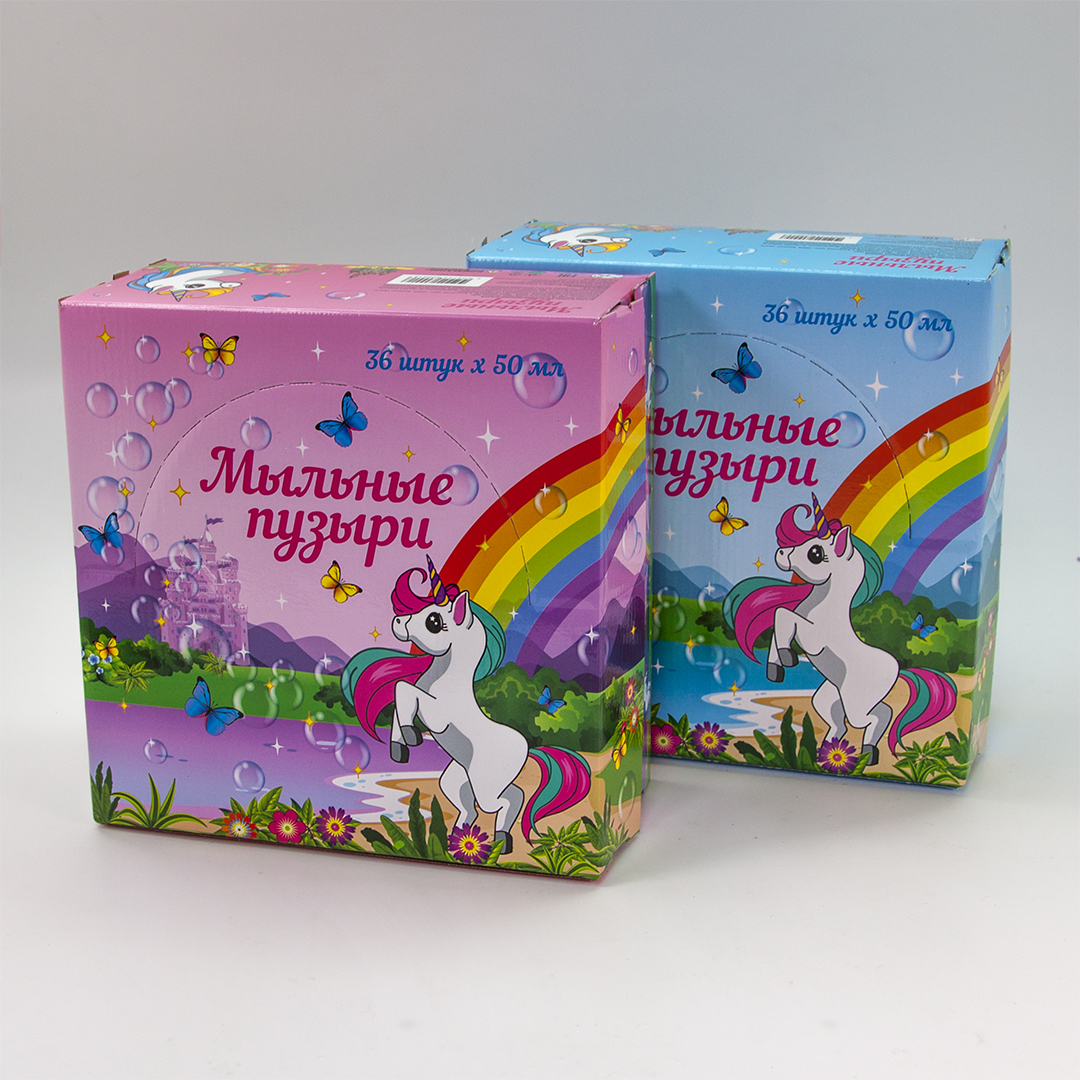 Мыльные пузыри Волшебные единороги, 50 мл, 36 шт.